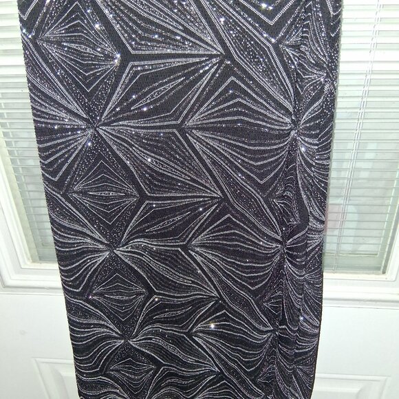 Cloth & People Black/Silver Glitter Dress Medium Bodycon party Dress - Picture 6 of 8
